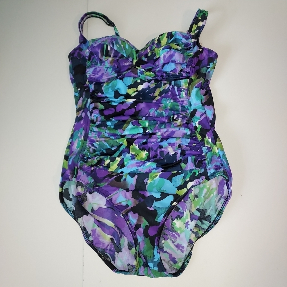 Trimshaper one-piece swimwear swimsuit